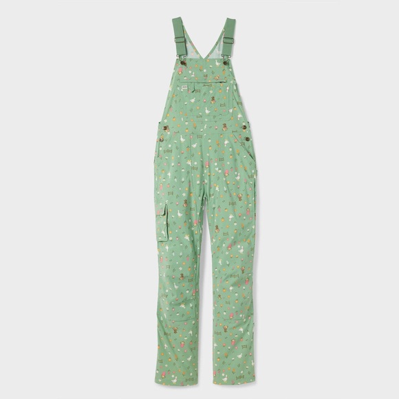 Duluth Heirloom Gardening Bib Overalls Women’s L Garden Geese 35” Inseam - Picture 4 of 11
